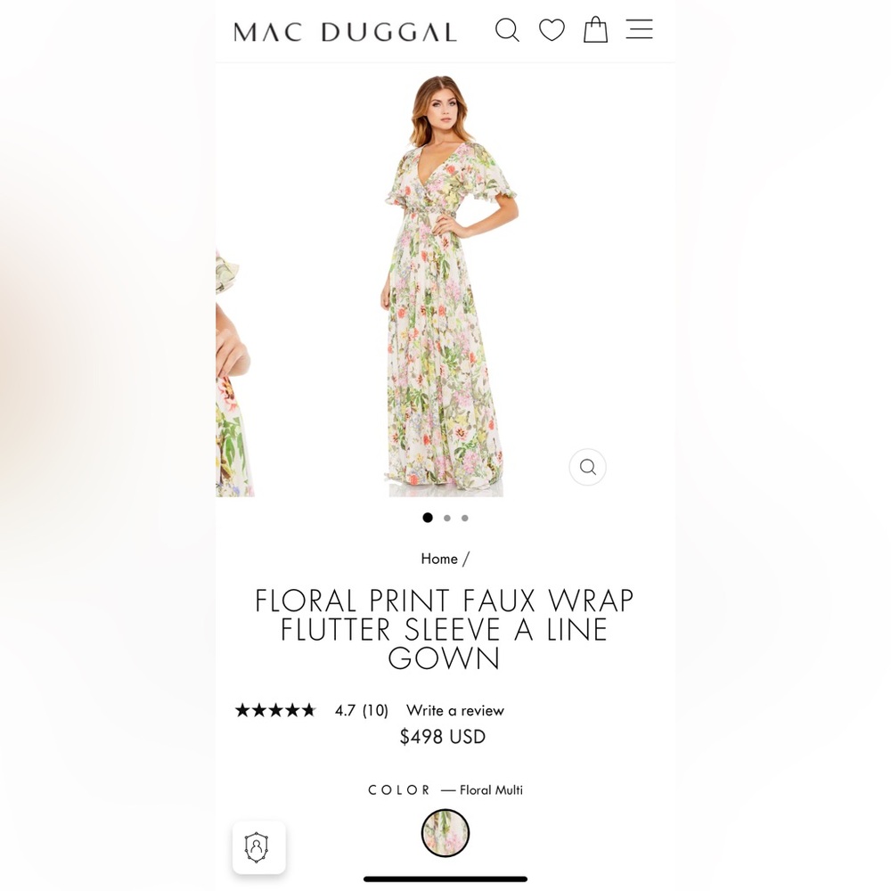Mac Duggal size 12 dress